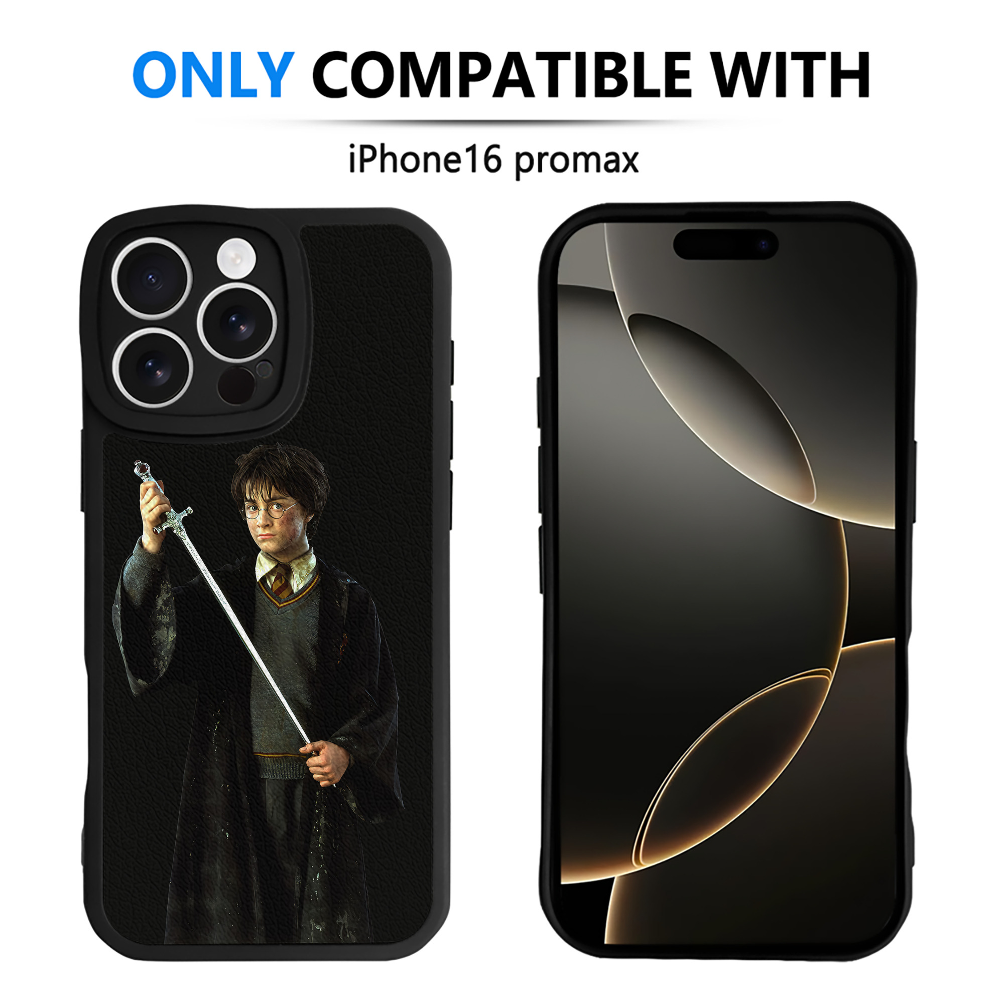 （画像用） Harry Potter ハリー・ポッターシリーズ 【iPhone 16シリーズ対応】シリコンスマホケース（レザー調） 材質：シリコン